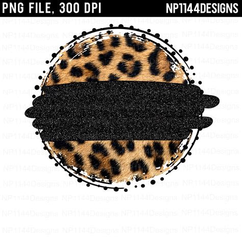 leopard print circle png.